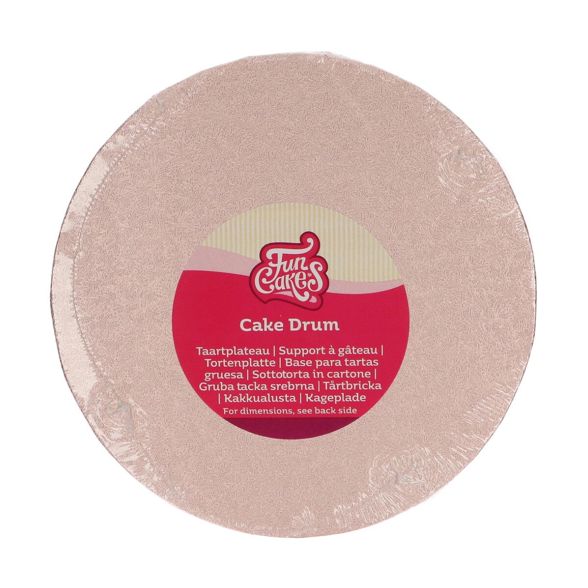FunCakes Cake Drum Round Ø20 cm - Rose Gold