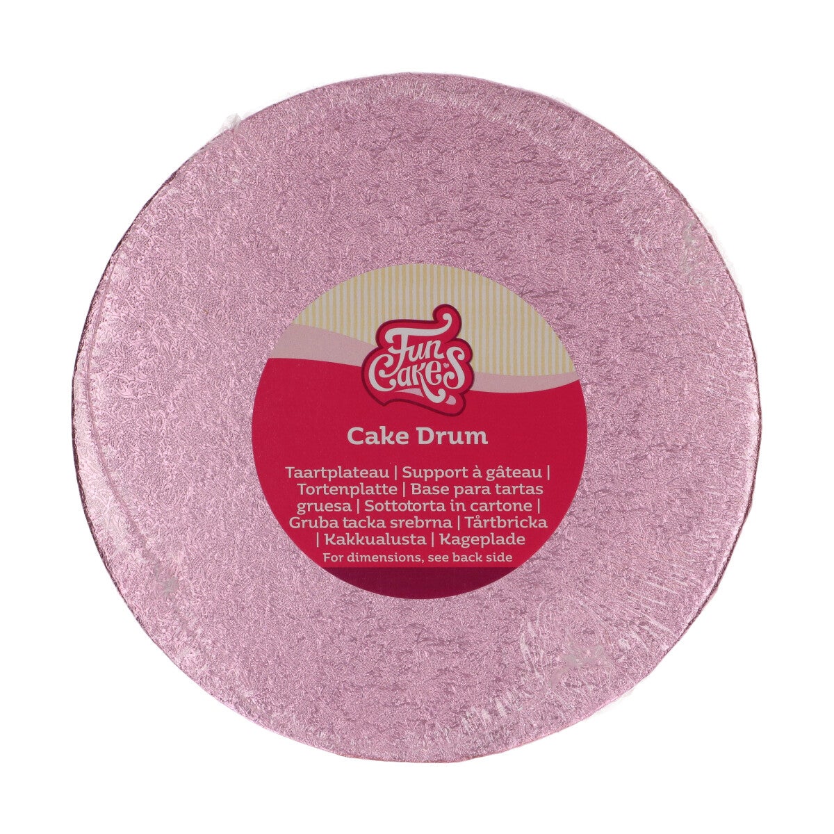FunCakes Cake Drum Round Ø20 cm - Pink