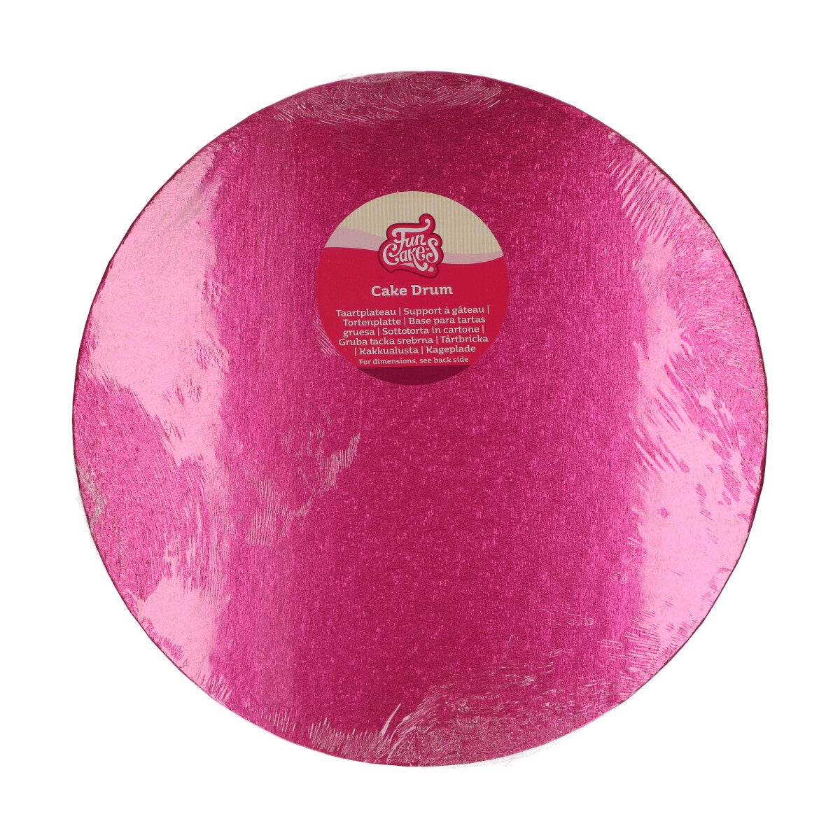 FunCakes Cake Drum Round Ø35,5 cm - Cerise