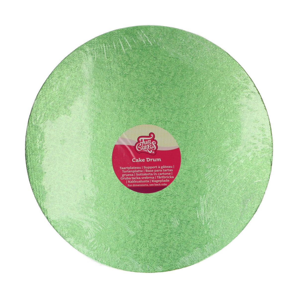 FunCakes Cake Drum Round Ø35,5 cm - Light Green