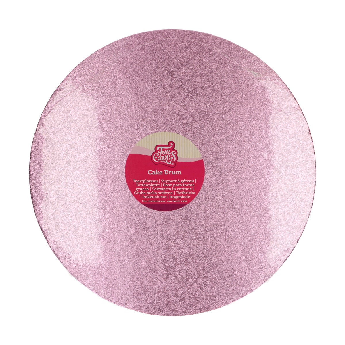 FunCakes Cake Drum Round Ø35,5 cm - Pink