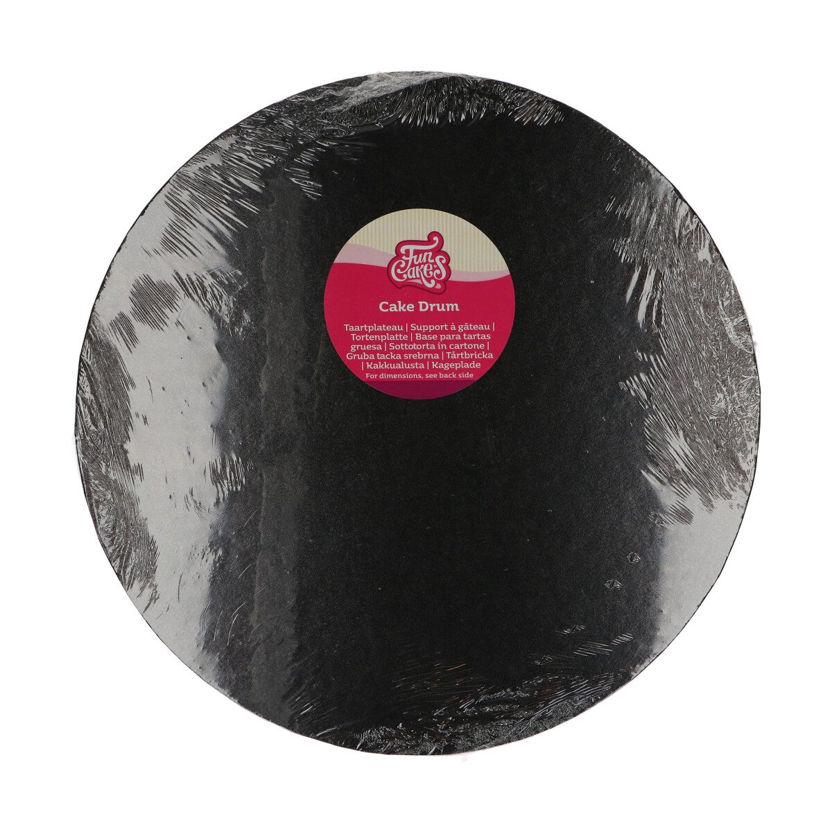 FunCakes Cake Drum Round Ø35,5 cm - Black