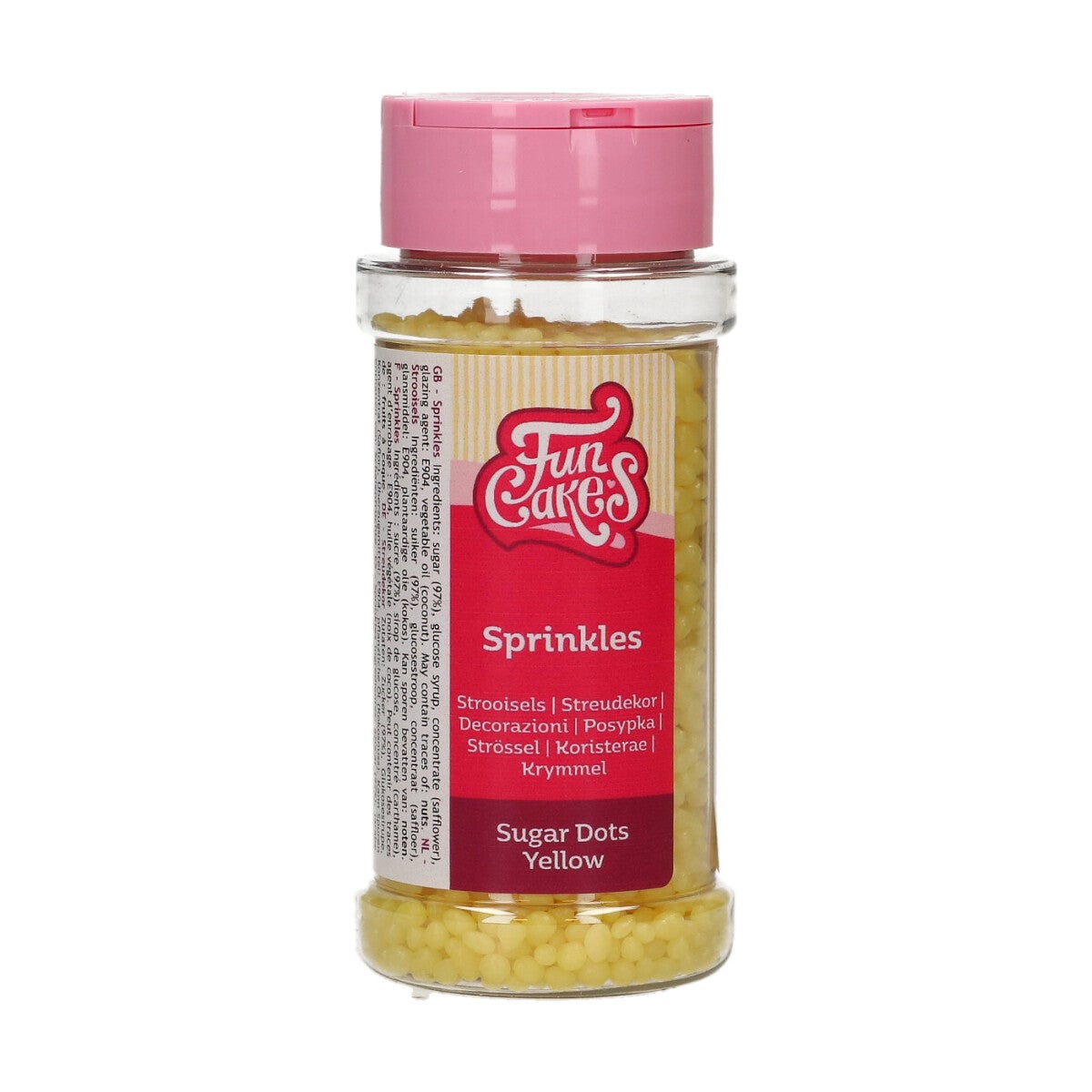 FunCakes Sugar Dots Yellow 80 g