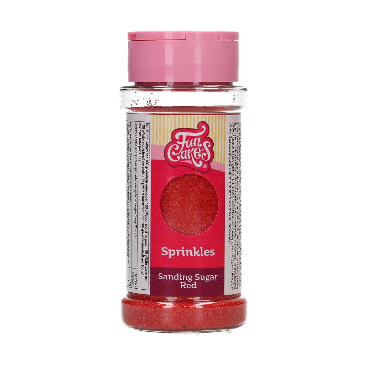 FunCakes Sanding Sugar 80g - Red