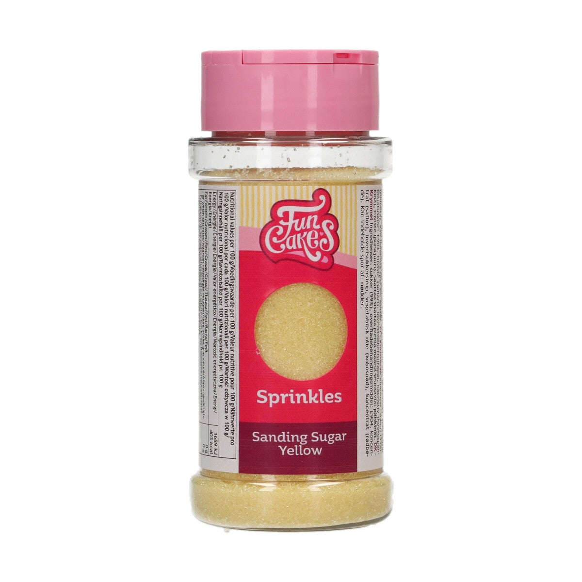 FunCakes Sanding Sugar 80g - Yellow