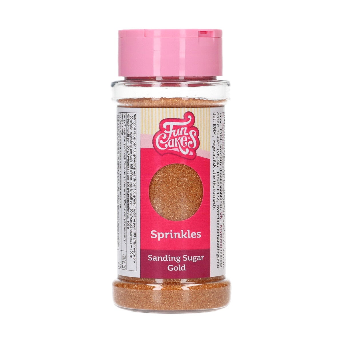 FunCakes Sanding Sugar 80g - Gold