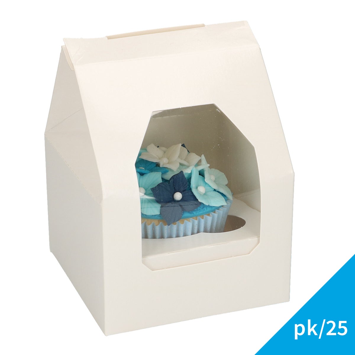 FunCakes Cupcake Box 1 - White pk/25