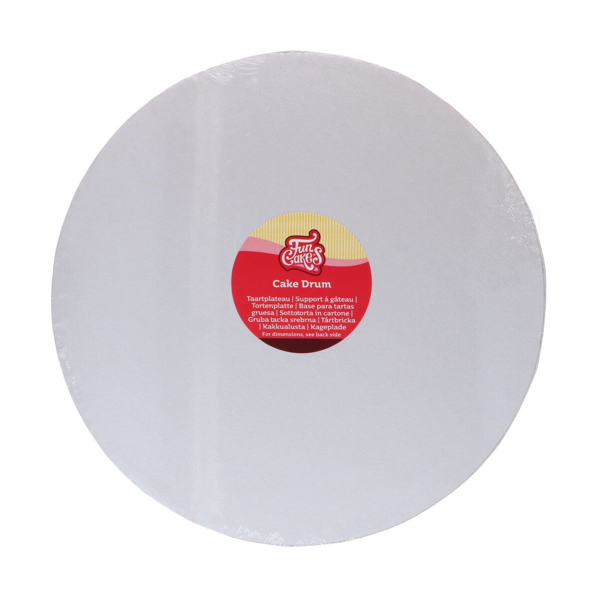 FunCakes Cake Drum Round Ø40 cm - White