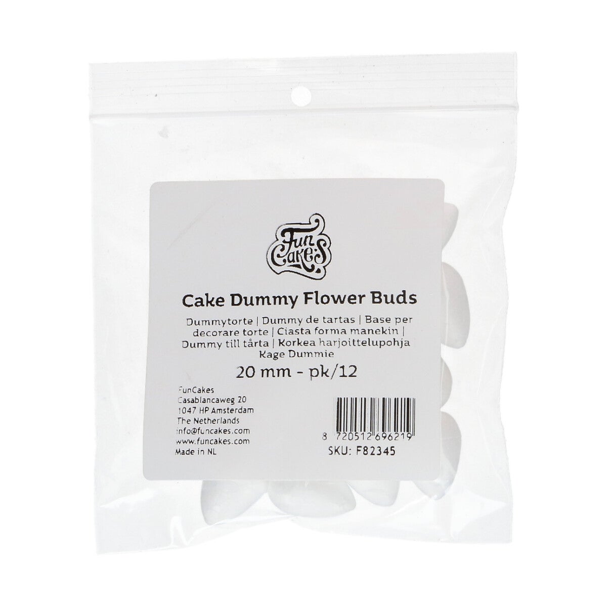 FunCakes Dummy Flower Buds 20 mm pk/12