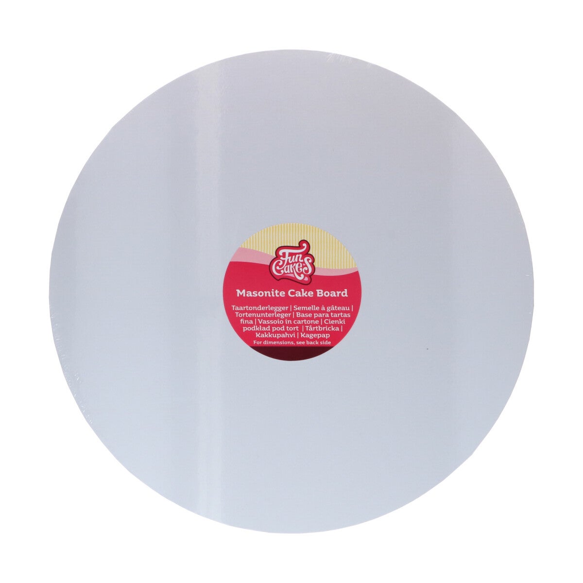 FunCakes Masonite Cake Board Round Ø30 cm - White