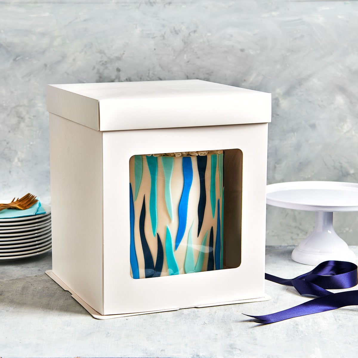 FunCakes Tall Cake Box 40,5 x 40,5 x 45,5 cm - White