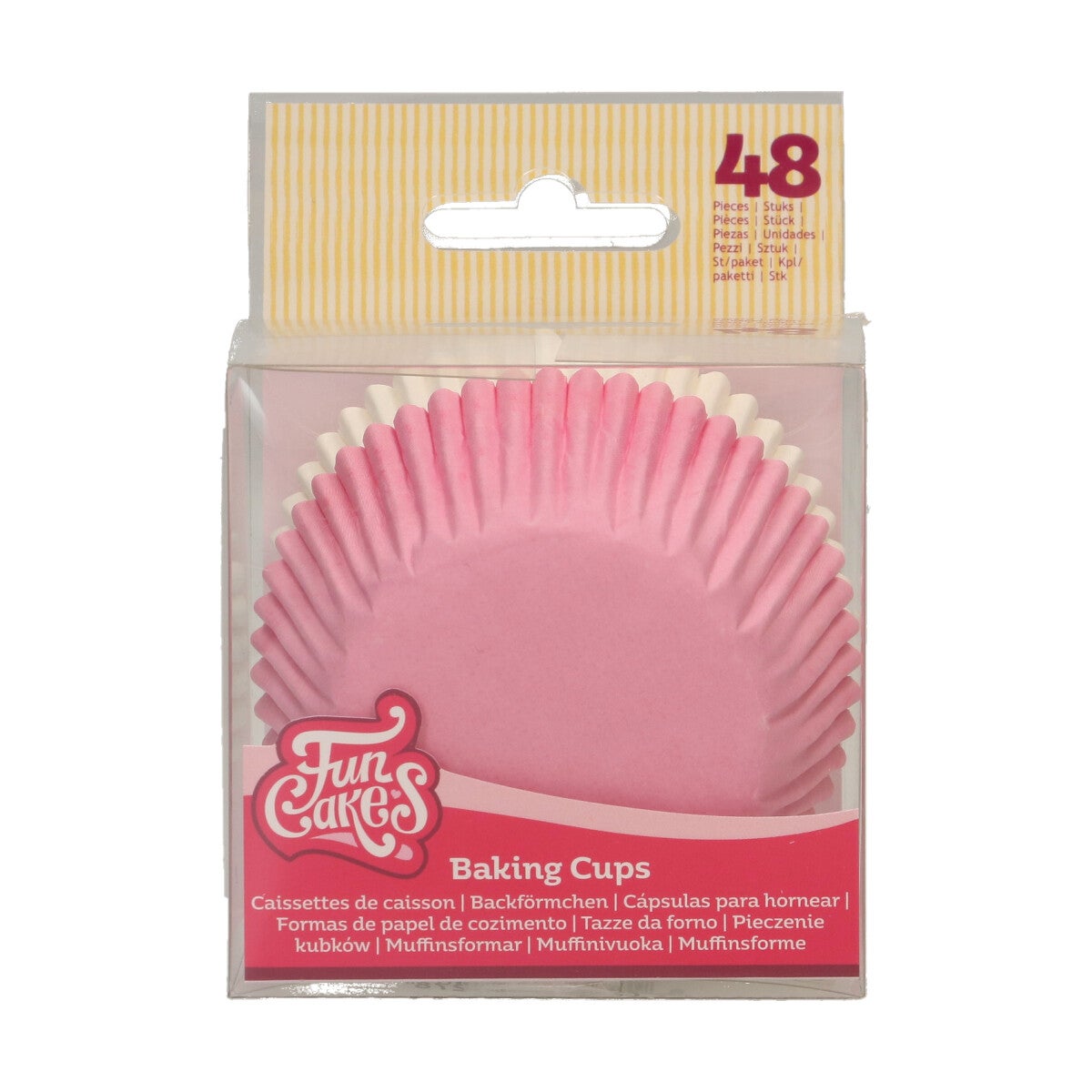 FunCakes Baking Cups Light Pink / White pk/48