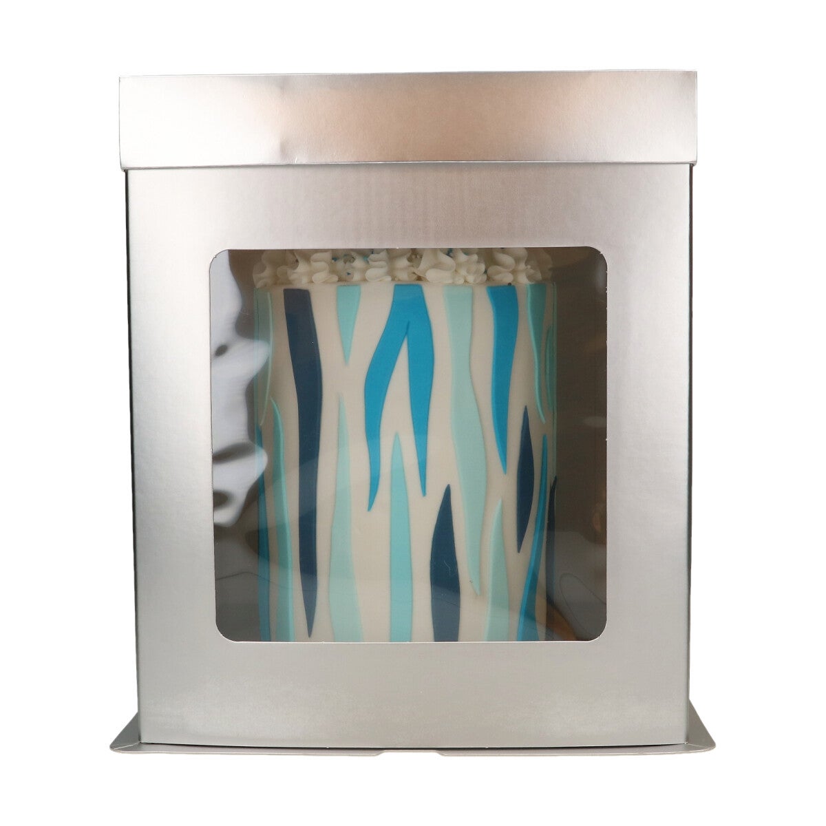 FunCakes Tall Cake Box 30,4 x 30,4 x 34,5 cm - Silver