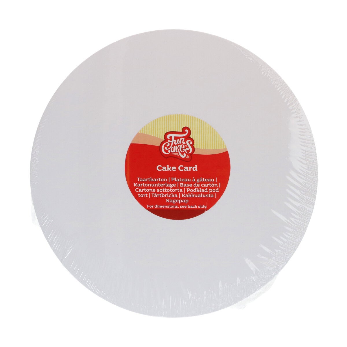 FunCakes Vetvrij Karton Rond 15 cm pk/250