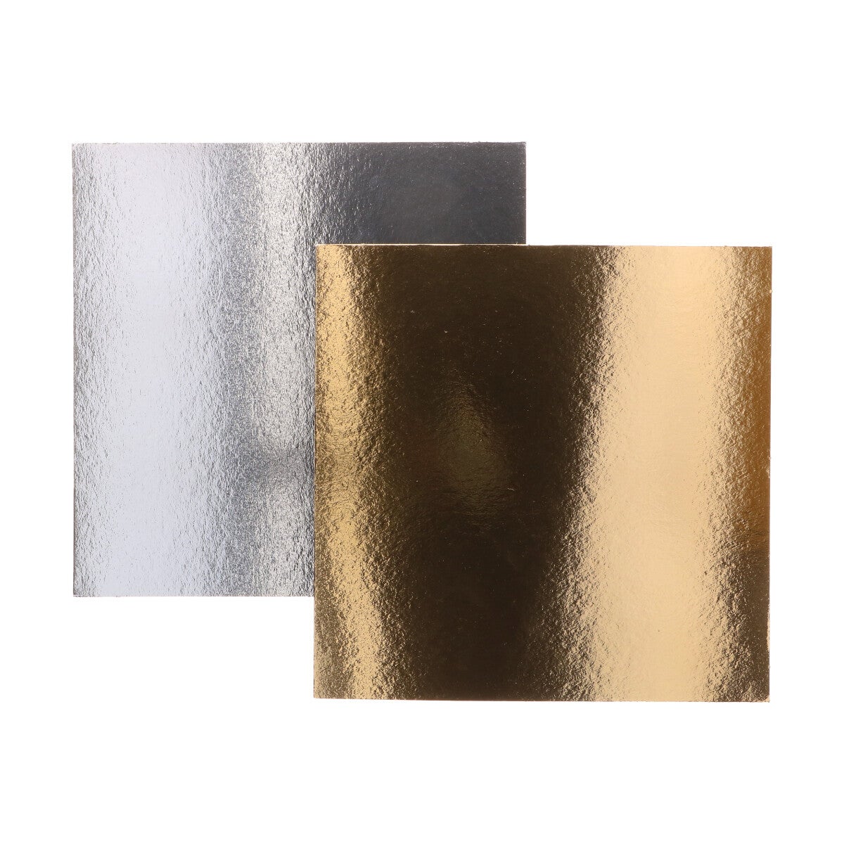 FunCakes Cake Card Gold/Silver Square 30 cm pk/3