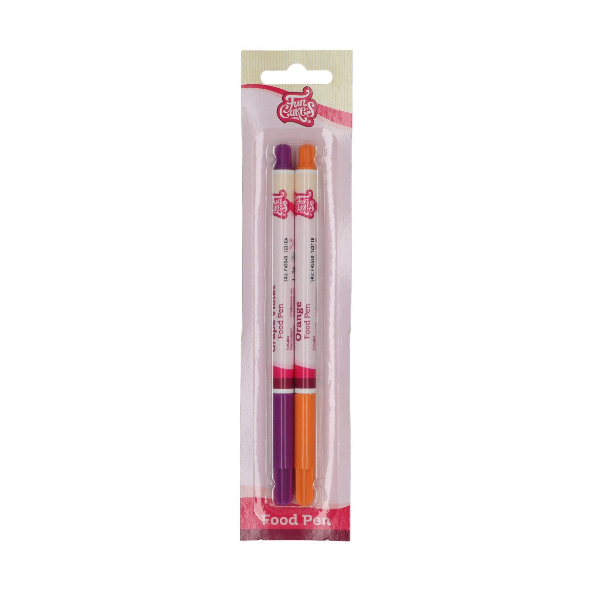 FunCakes Food Pen Purple-Orange Set/2