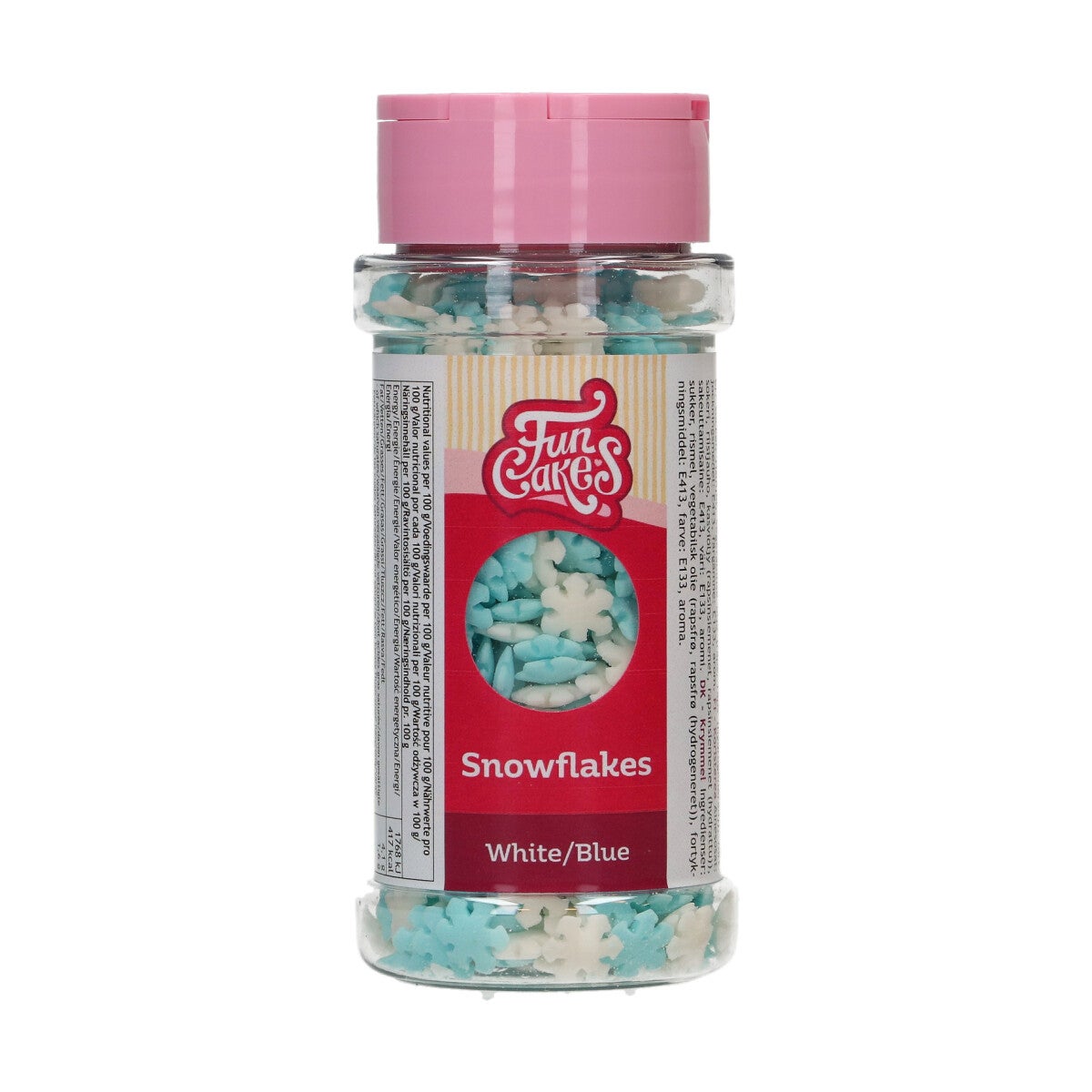 FunCakes Snowflakes White/Blue 50 g