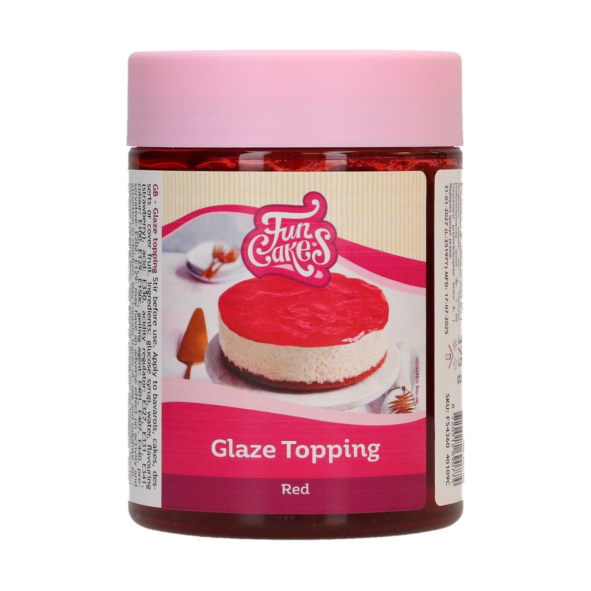 FunCakes Glaze Topping Red 375 g