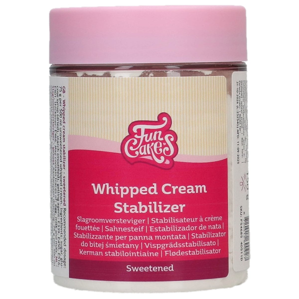 FunCakes Whipped Cream Stabilizer - sweetened 150 g