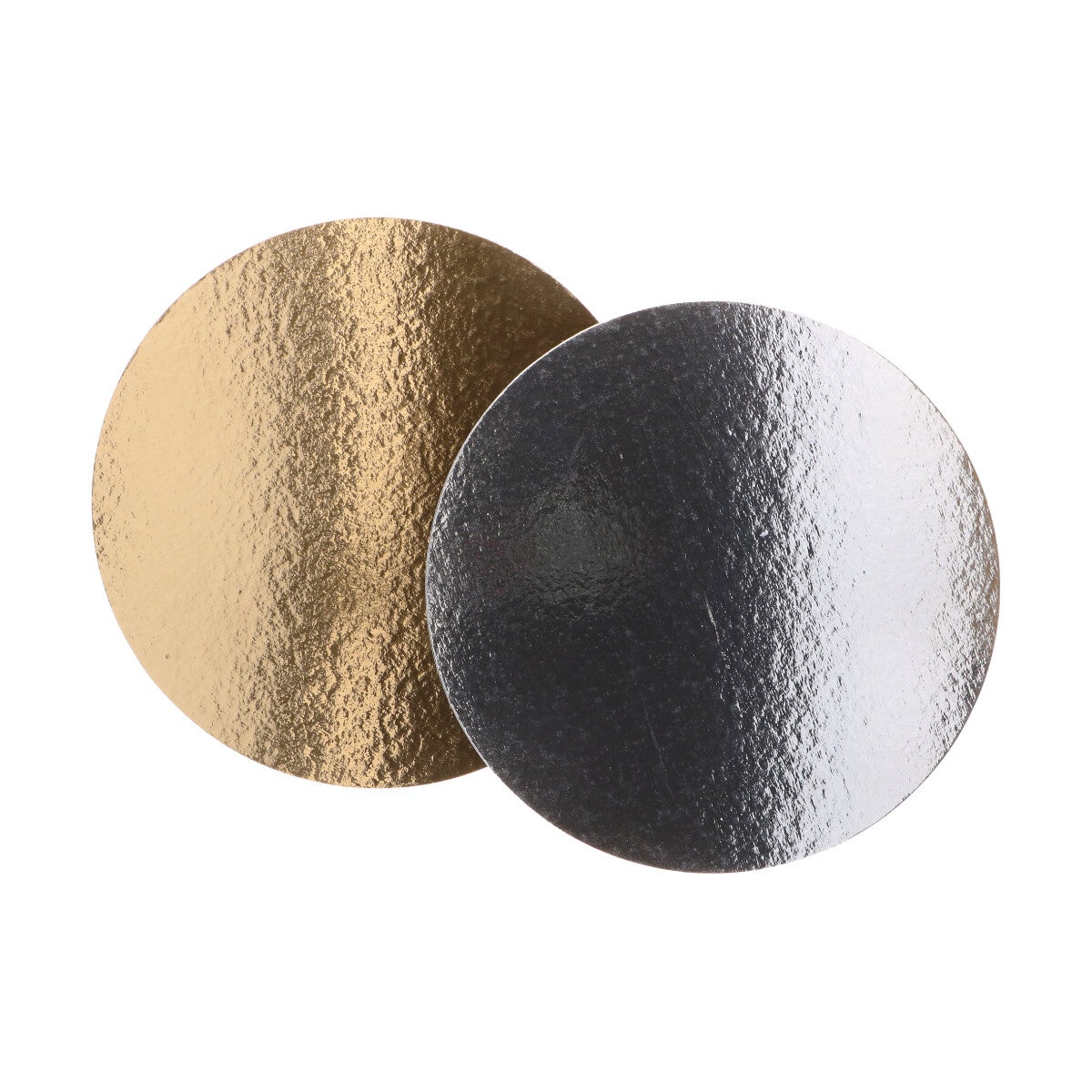 FunCakes Cake Card Gold/Silver Round 35 cm pk/3