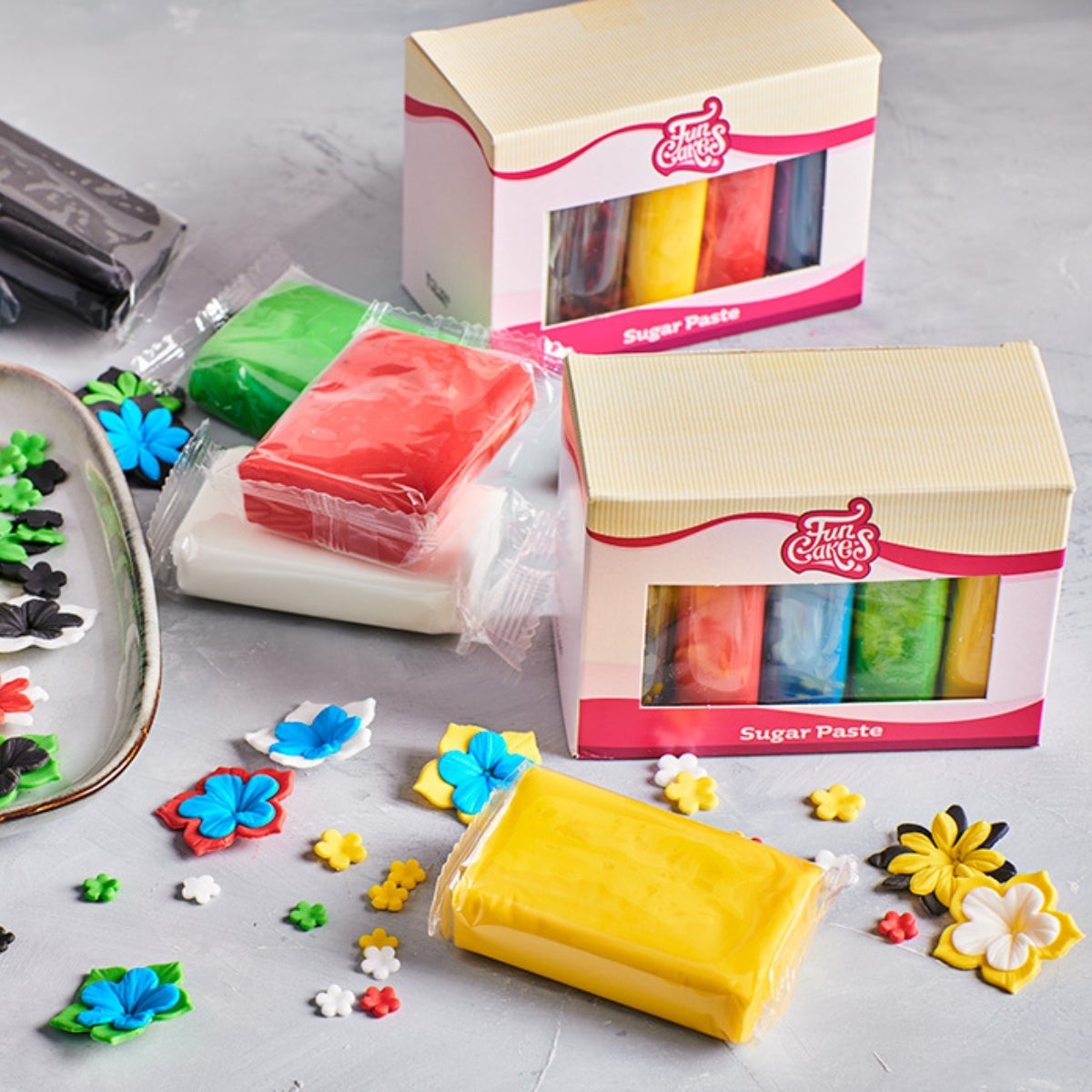 FunCakes Sugar Paste Multipack Primary Colours 5x100 g