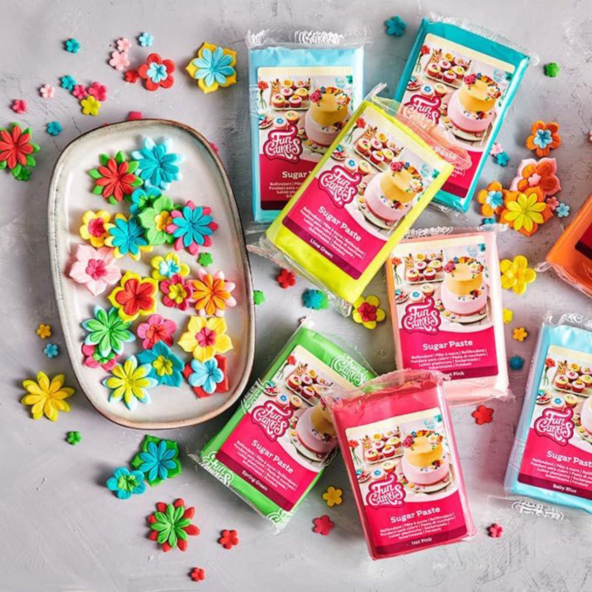 FunCakes Sugar Paste Rosé White 250 g