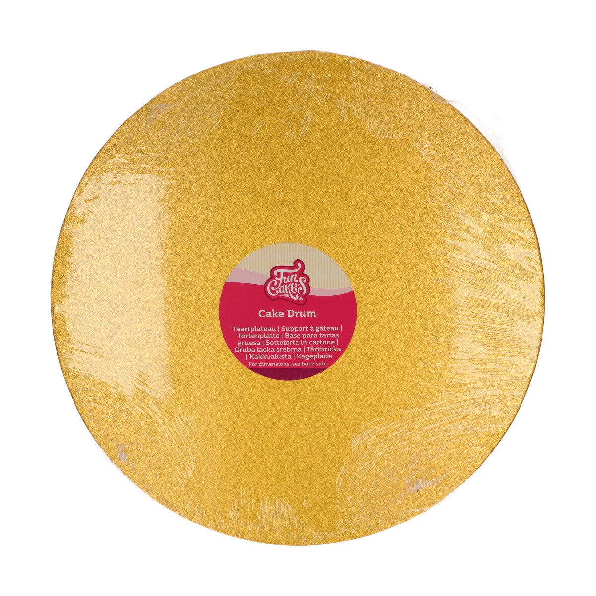 FunCakes Cake Drum Round Ø35.5 cm - Gold