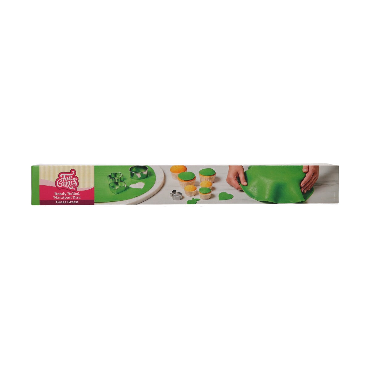 FunCakes Ready Rolled Marsepein Disc Grass Green 400g