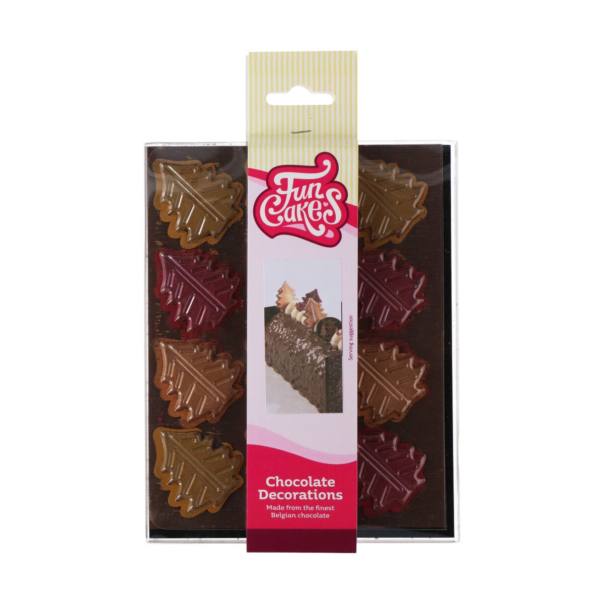 FunCakes Chocolate Decoration Christmas Tree Set/12