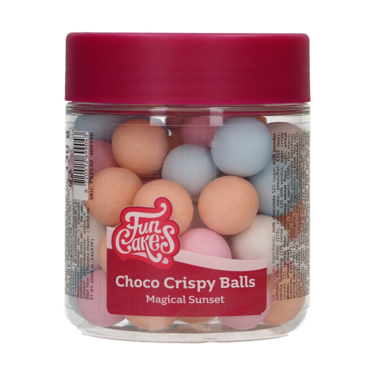 FunCakes Choco Crispy Balls - Magical Sunset