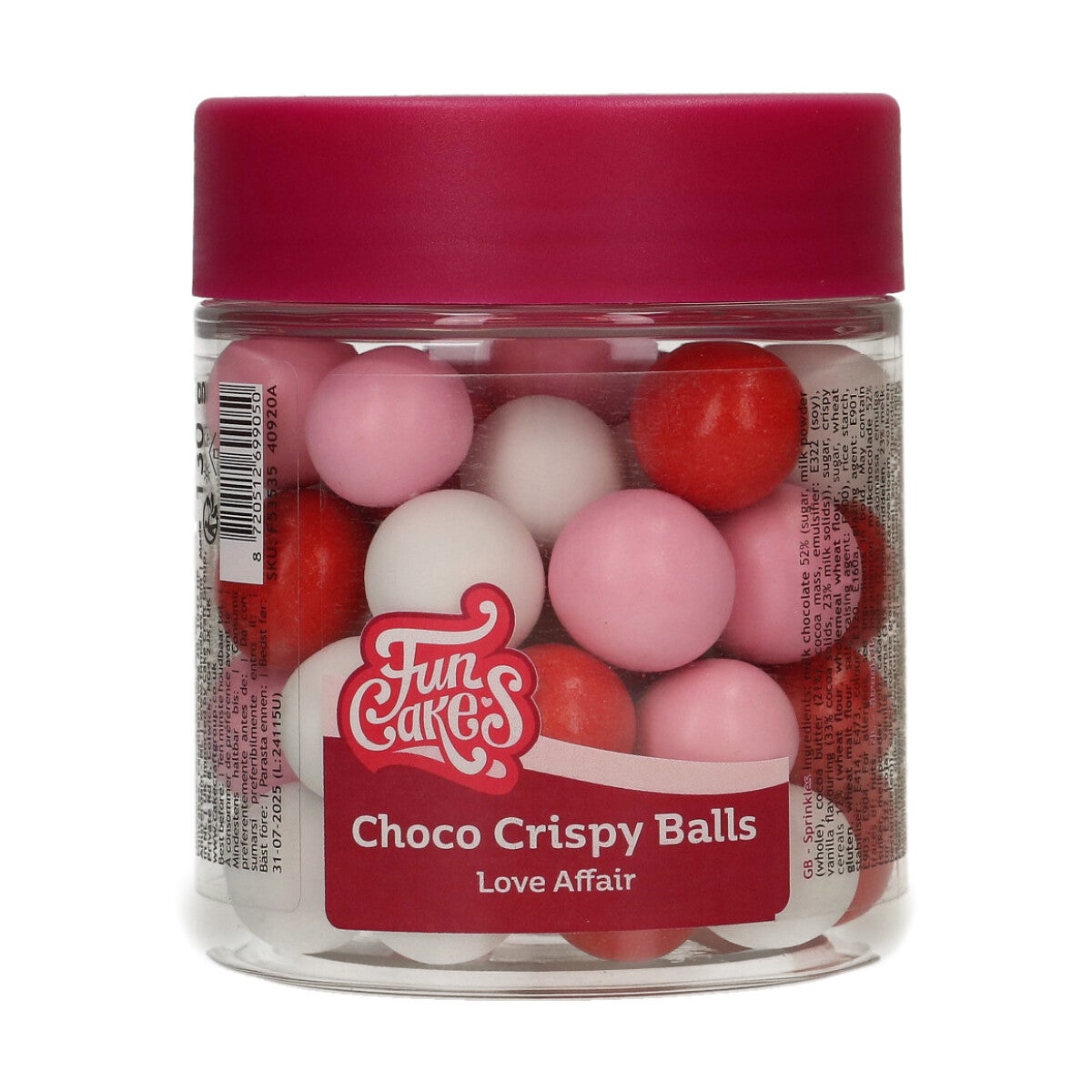 FunCakes Choco Crispy Balls - Love Affair