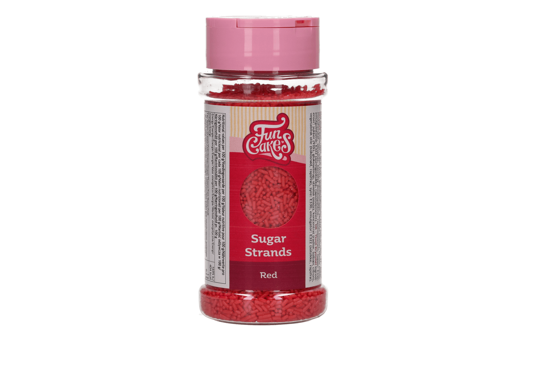 FunCakes Sugar Strands Red 80 g