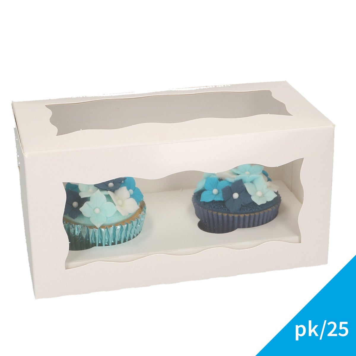 FunCakes Cupcake Doos 2 - Wit pk/25