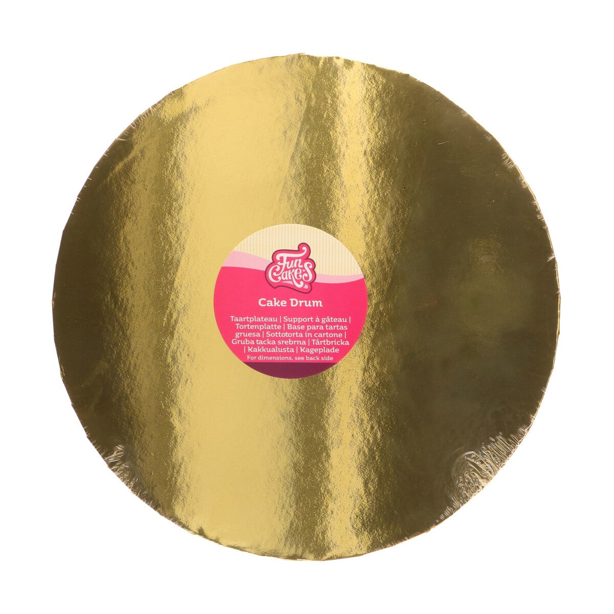 FunCakes Cake Drum Round Ø33 cm - Gold - 20mm