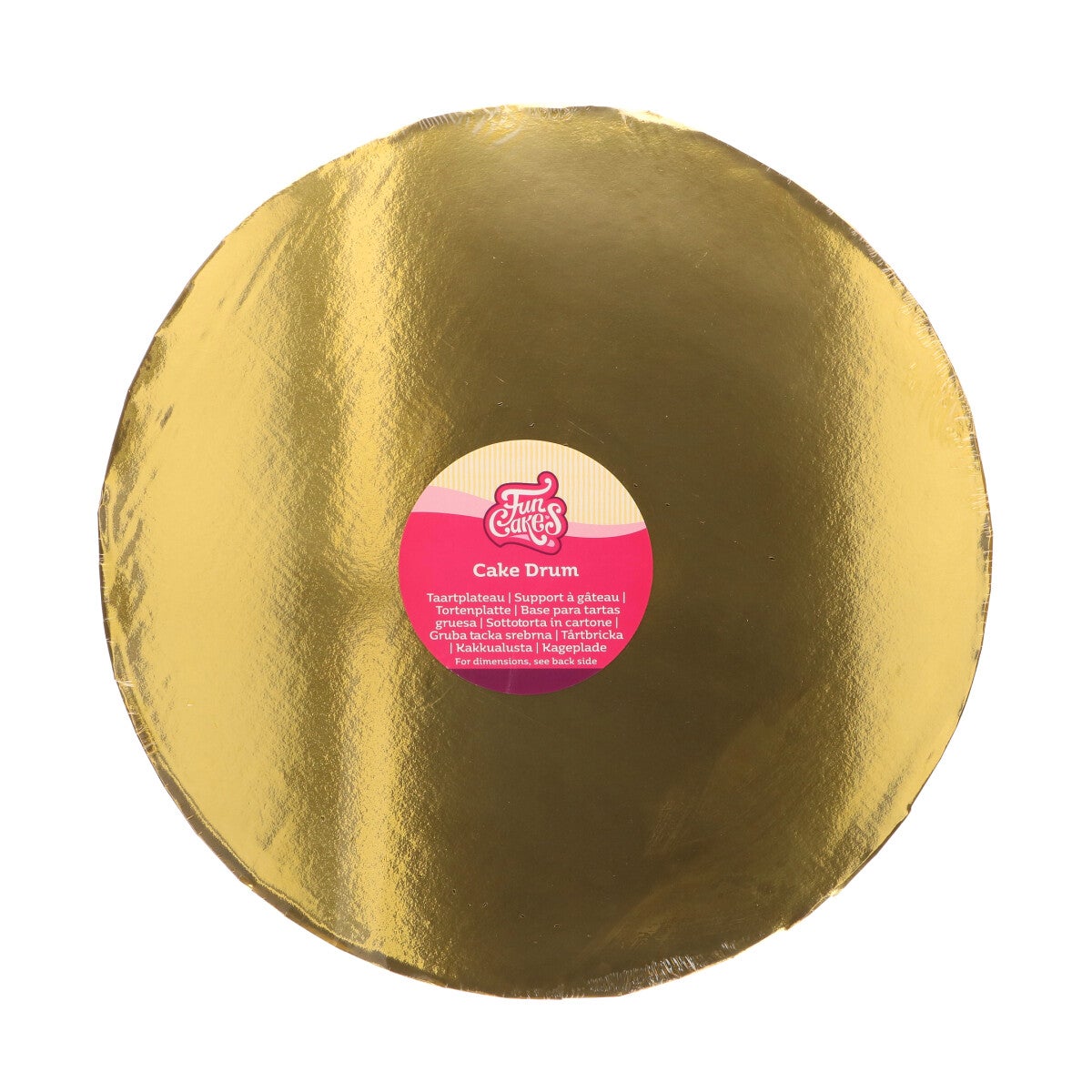 FunCakes Cake Drum Round Ø35 cm - Gold - 20mm