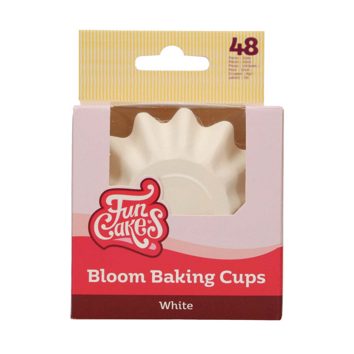 FunCakes Bloom Baking Cups - White pk/48