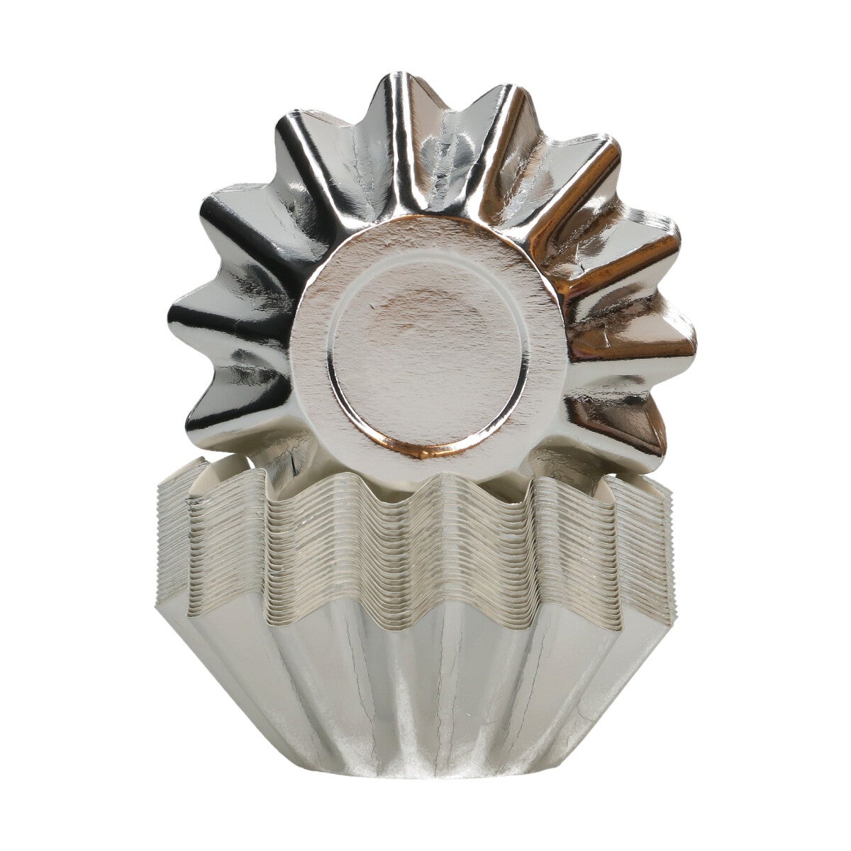 FunCakes Bloom Baking Cups - Metallic Silver pk/48