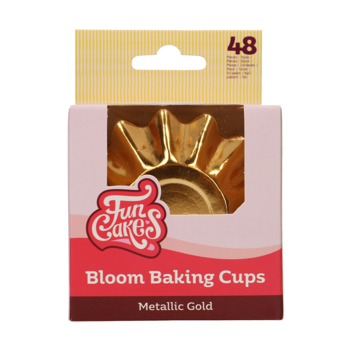 FunCakes Bloom Baking Cups - Metallic Gold pk/48