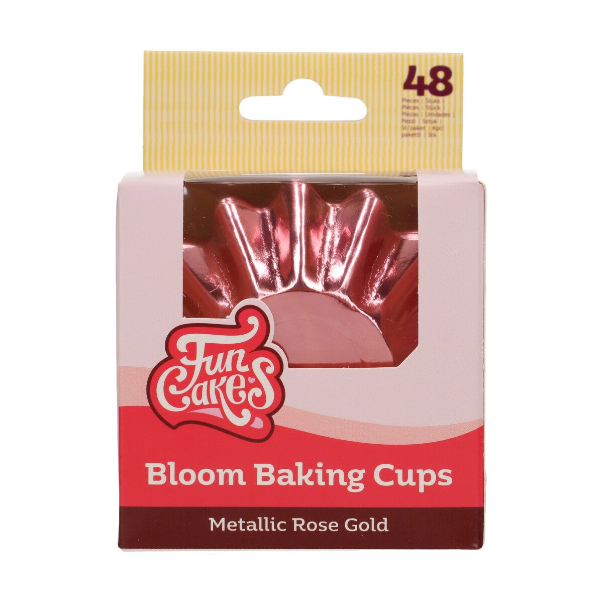 FunCakes Bloom Baking Cups - Metallic Rose Gold pk/48