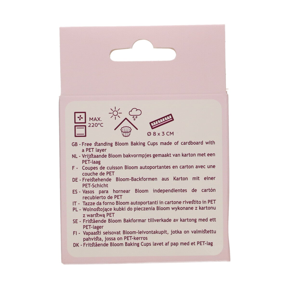 FunCakes Bloom Baking Cups - Metallic Rose Gold pk/48