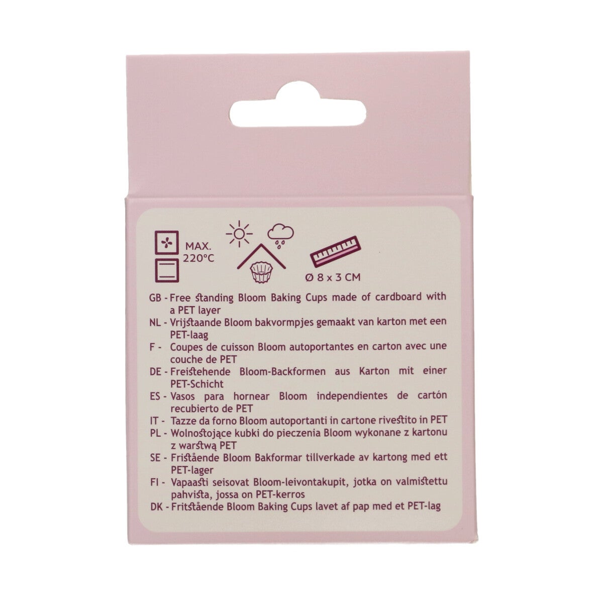 FunCakes Bloom Baking Cups - Pastel Pink pk/48