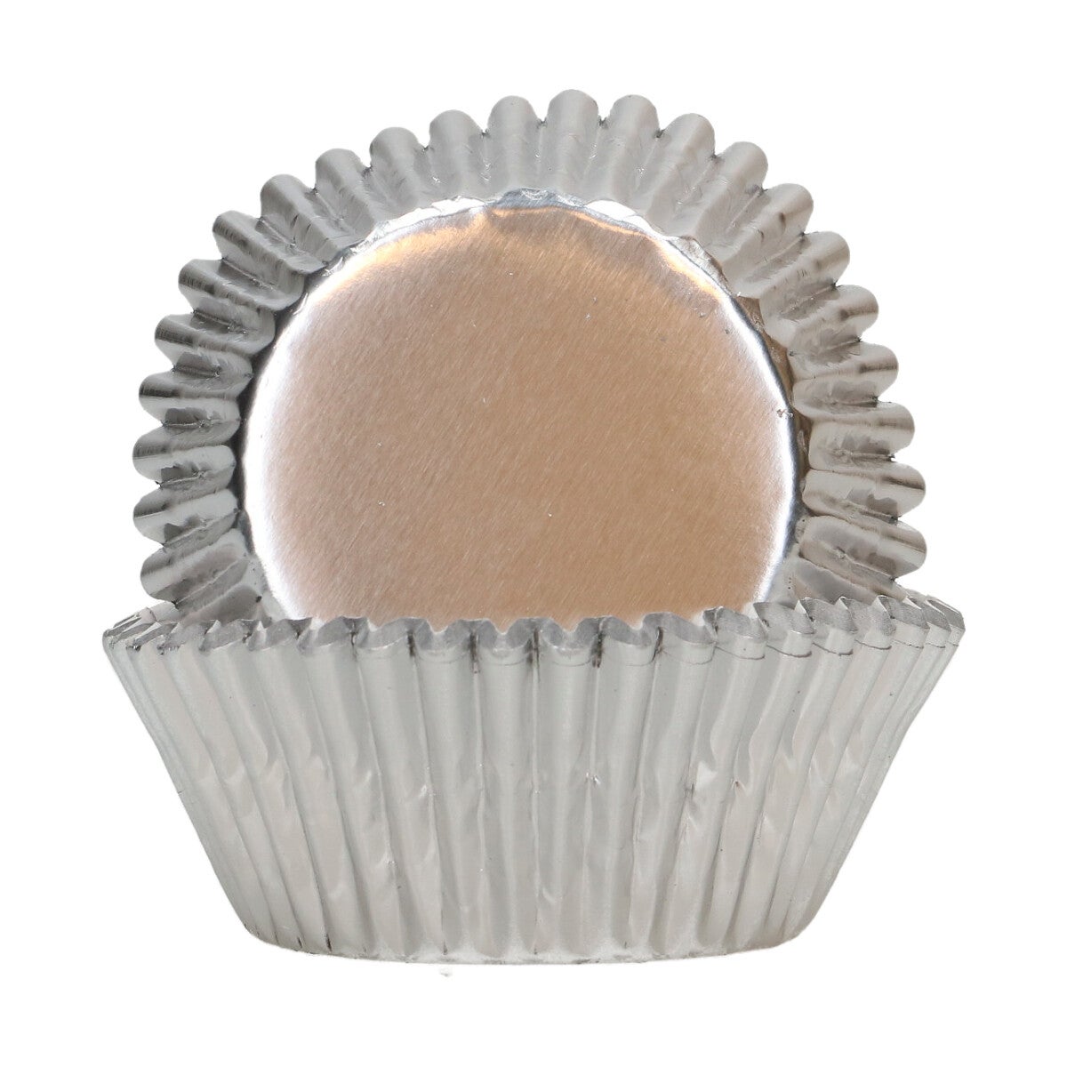 FunCakes Foil Baking Cups - Metallic Silver pk/48
