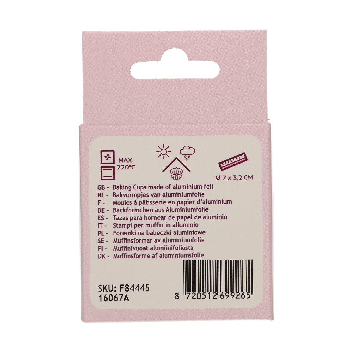 FunCakes Foil Baking Cups - Metallic Rose Gold pk/48