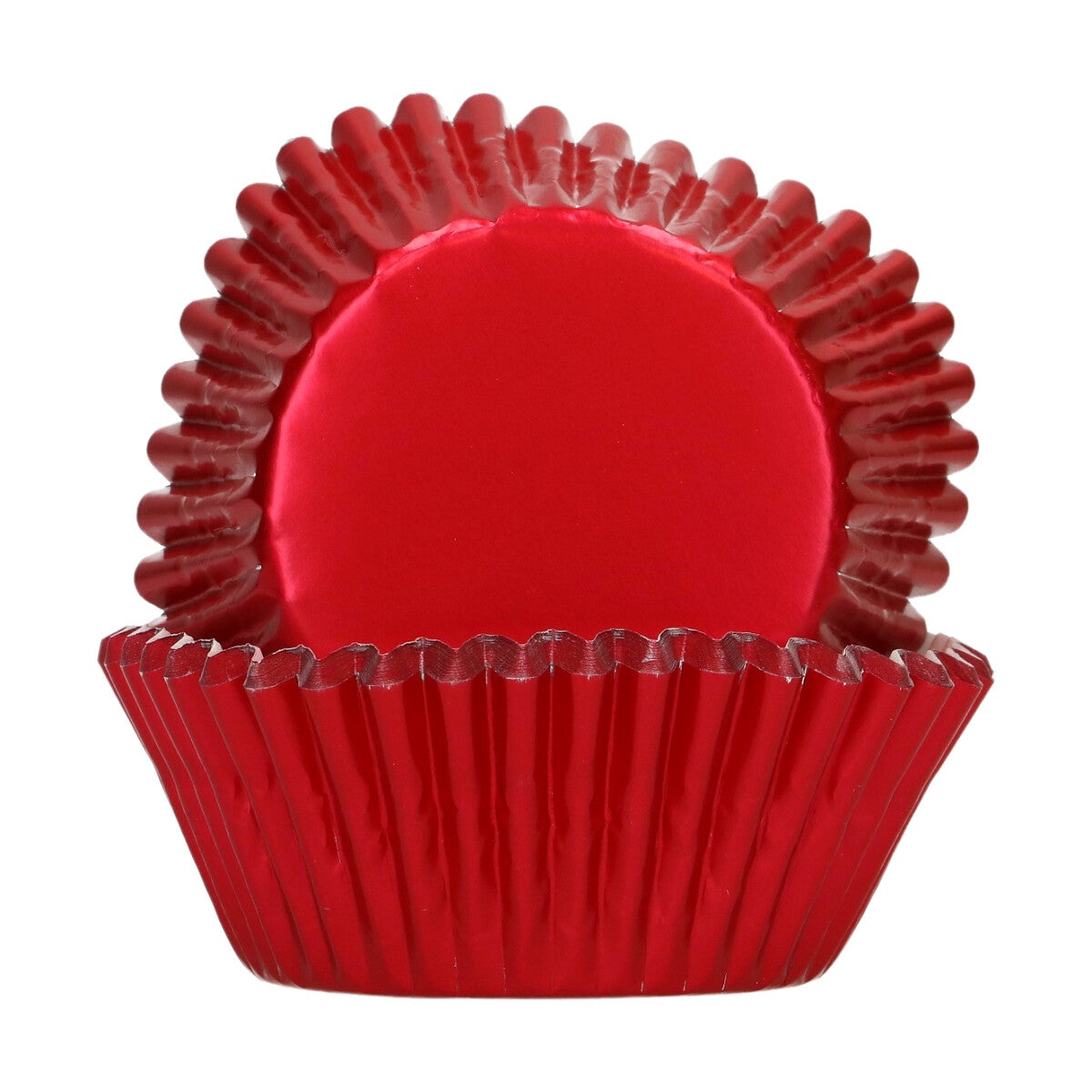 FunCakes Foil Baking Cups - Metallic Red pk/48