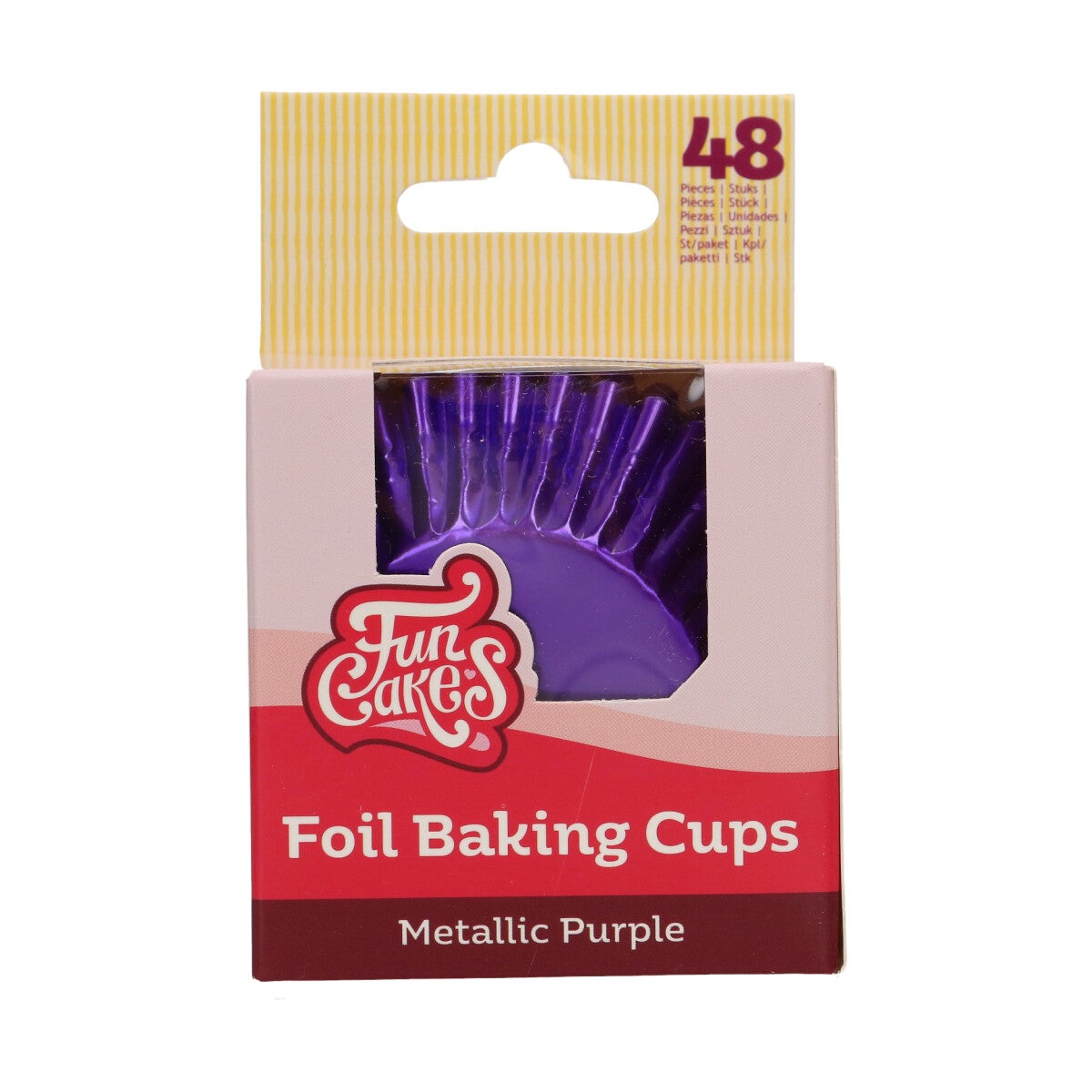 FunCakes Foil Baking Cups - Metallic Purple pk/48