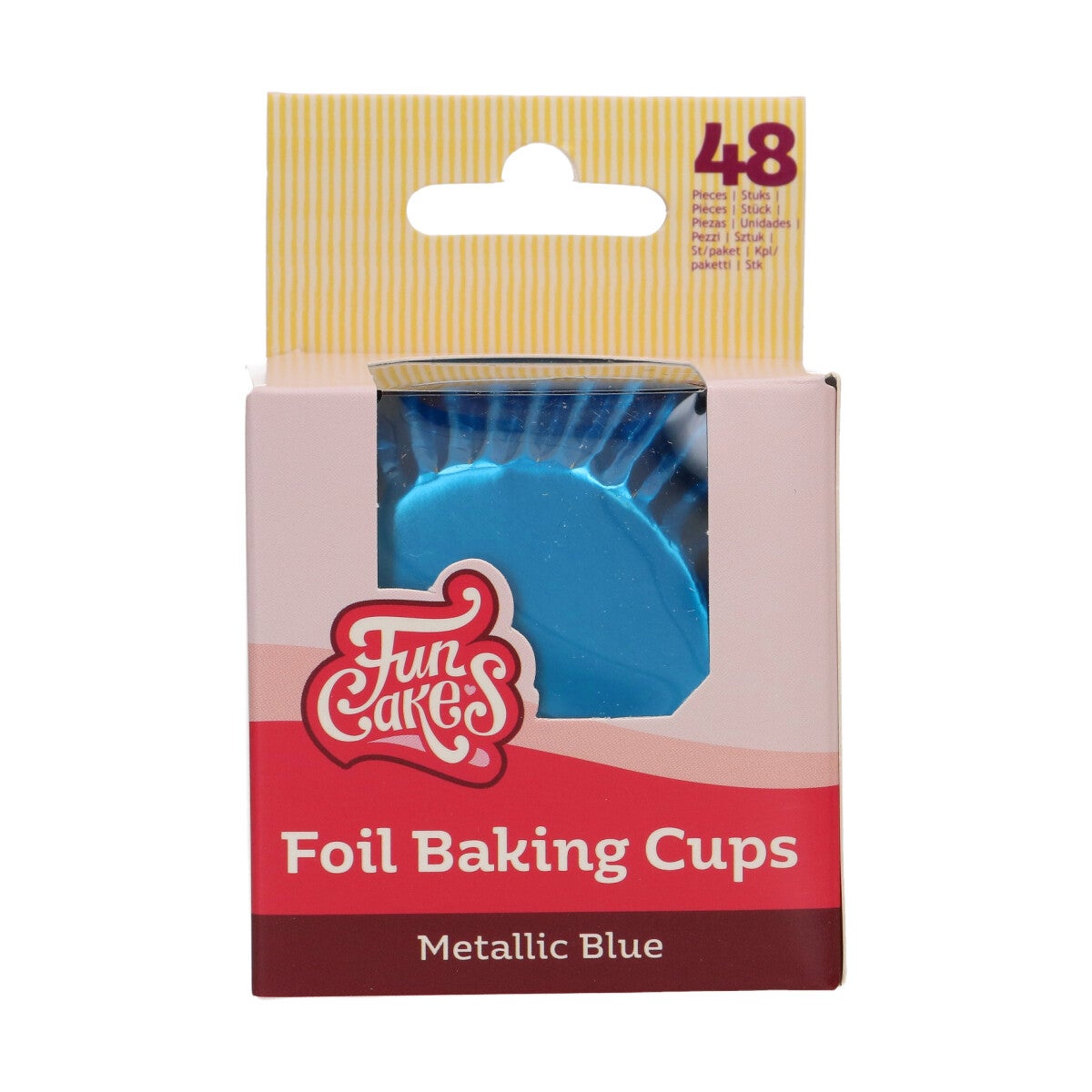 FunCakes Foil Baking Cups - Metallic Blue pk/48