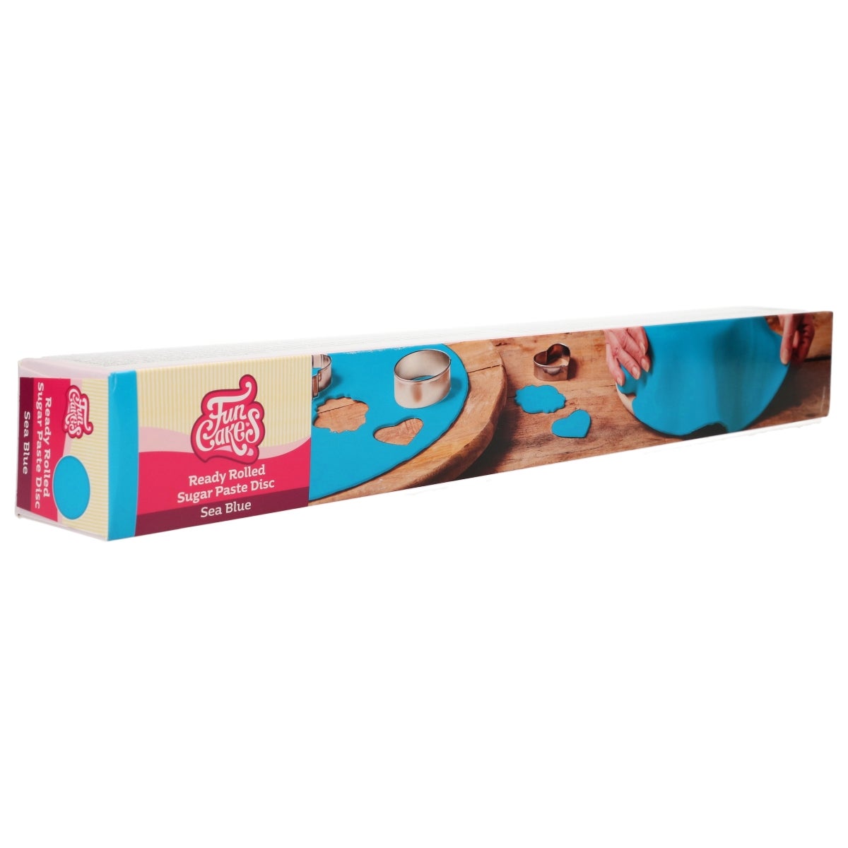 FunCakes Ready Rolled Sugar Paste Disc Sea Blue