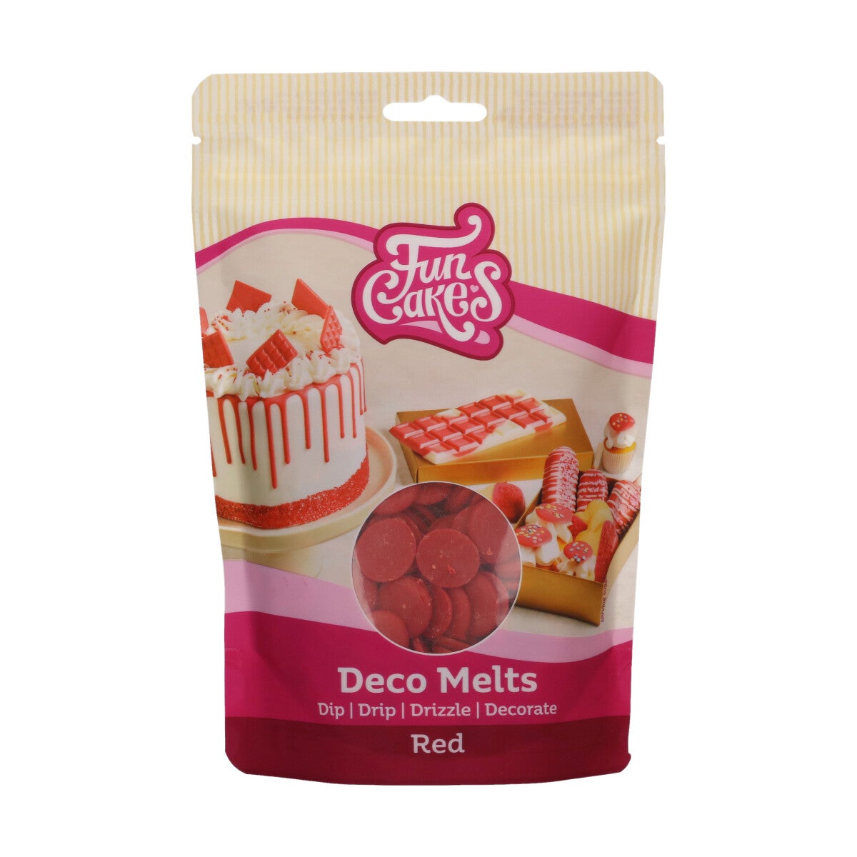 FunCakes Deco Melts -Red- 250g