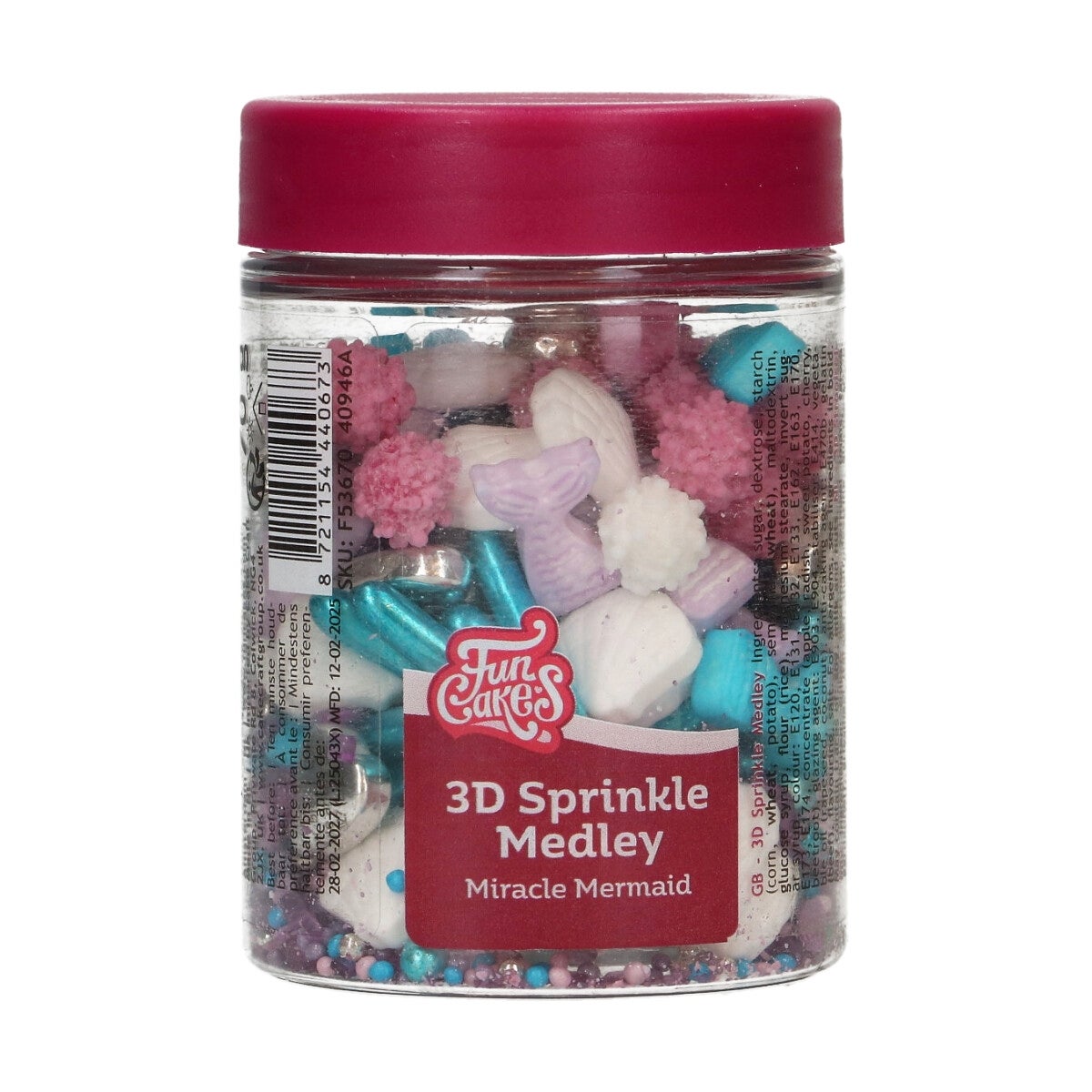 FunCakes 3D Sprinkle Medley - Miracle Mermaid 70g