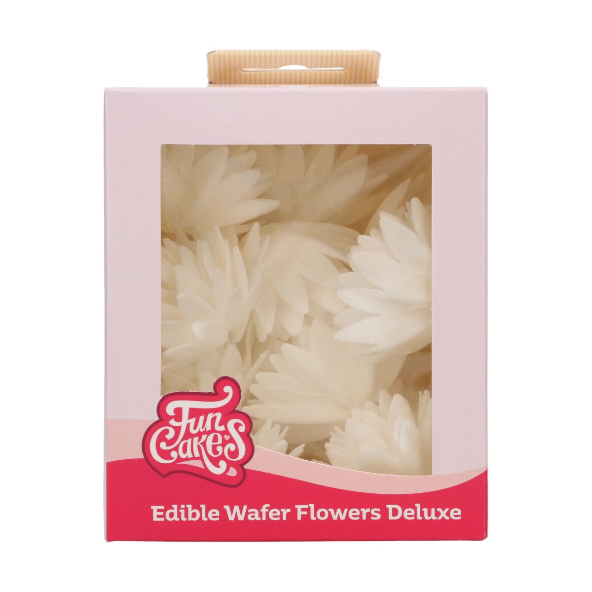 FunCakes Edible Wafer Flowers Deluxe Aster White Medium pk/14